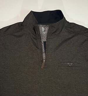 Nicoby Men's Quarter-Zip Pullover with Button Chest Pocket, Size Large
